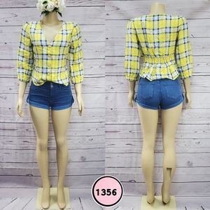 mine NWOT small long sleeve button blouse